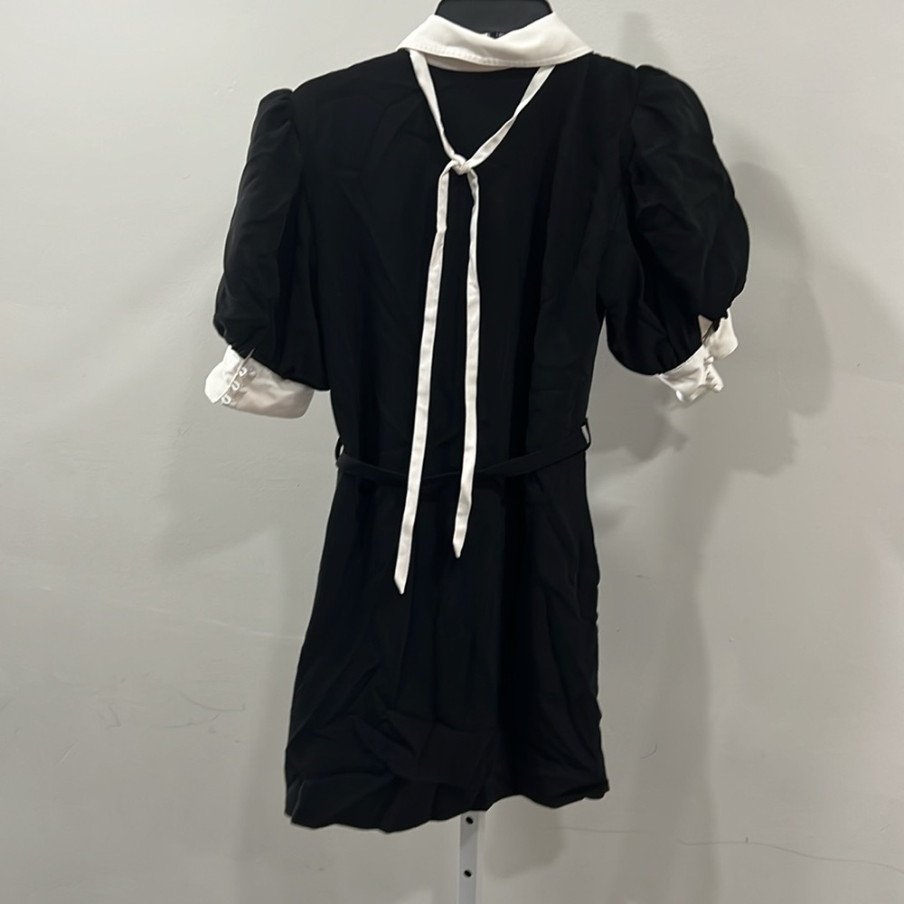 Cinq a Sept Sabelle Dress in Black & Ivory - Picture 6 of 8